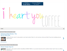 Tablet Screenshot of iheartyoucoffee.com